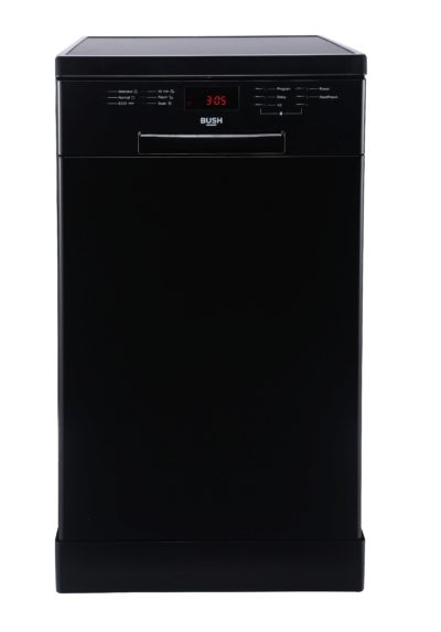Bush - DWSL145W - Slimline Dishwasher - Black